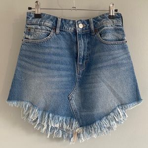 BNWOT Free People denim mini skirt